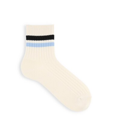 【Tabio MEN】2色ラインショートソックス
