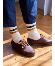 【Tabio MEN】2色ラインショートソックス