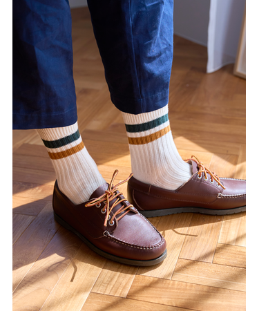 【Tabio MEN】2色ラインショートソックス