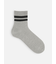 【Tabio MEN】2色ラインショートソックス