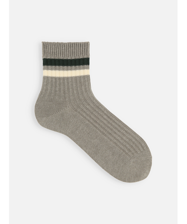 【Tabio MEN】2色ラインショートソックス