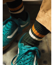 【Tabio MEN】2色ラインショートソックス