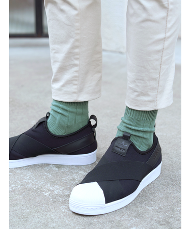 【Tabio MEN】ベーシック太リブショートソックス