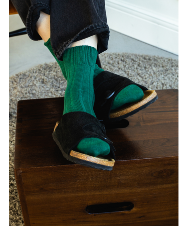 【Tabio MEN】ベーシック太リブショートソックス