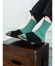 【Tabio MEN】ベーシック太リブショートソックス