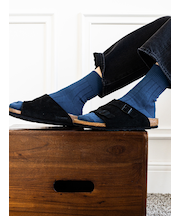 【Tabio MEN】ベーシック太リブショートソックス