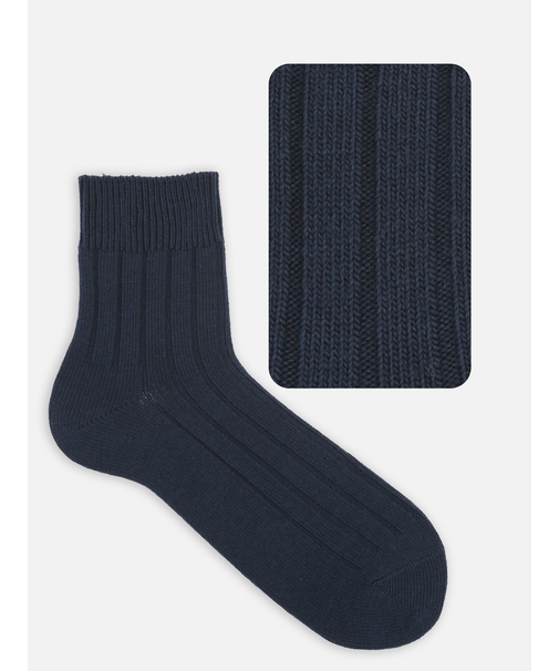 【Tabio MEN】ベーシック太リブショートソックス