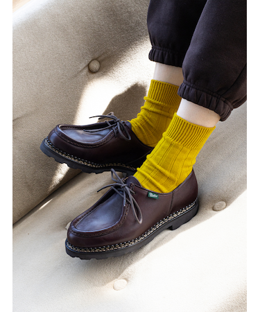 【Tabio MEN】ベーシック太リブショートソックス