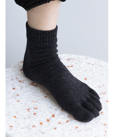 【Tabio MEN】ゴムゆる五本指ショートソックス