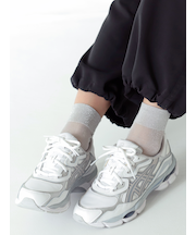 透けラメゴム長ショートソックス