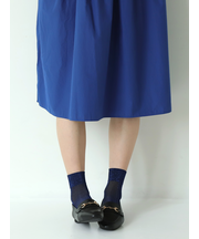 透けラメゴム長ショートソックス