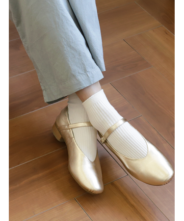 2×2リブショートソックス