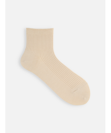 2×2リブショートソックス