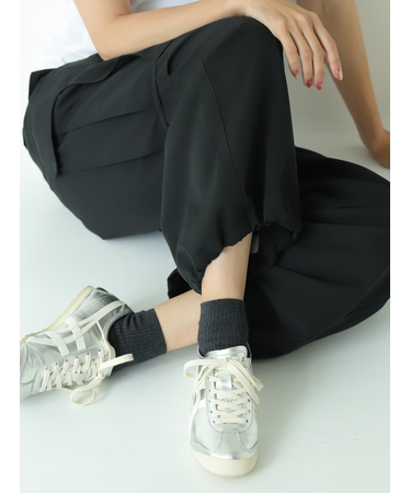 2×2リブショートソックス