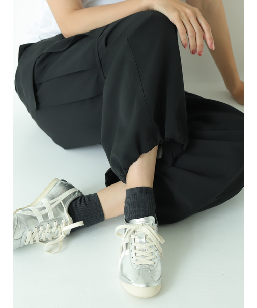 2×2リブショートソックス