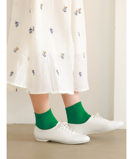 2×2リブショートソックス