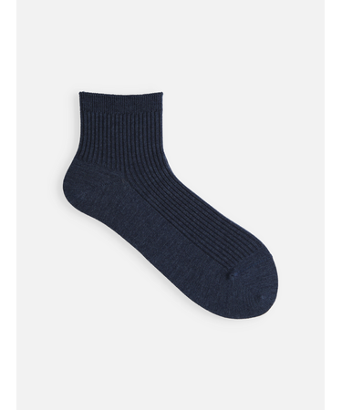 2×2リブショートソックス