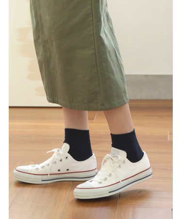 2×2リブショートソックス