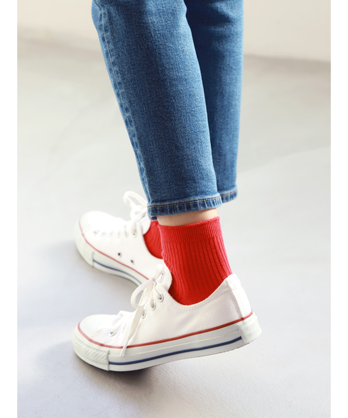 2×2リブショートソックス