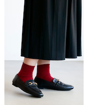 2×2リブショートソックス