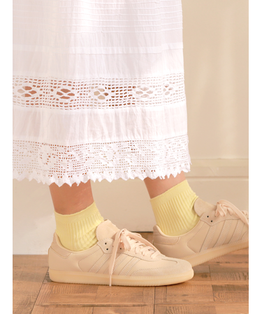 2×2リブショートソックス