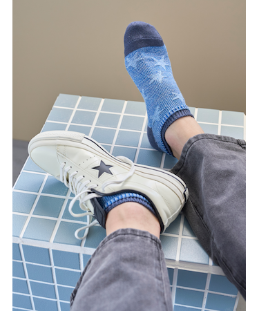 【Tabio MEN】星柄リンクススニーカー丈ソックス