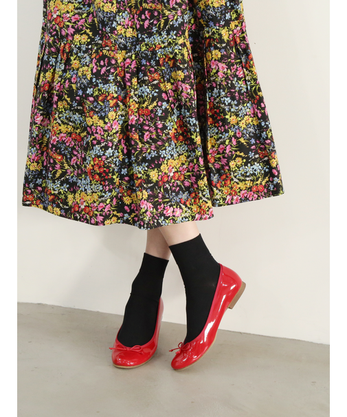 【定番】ゴム長無地ショートソックス