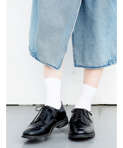 【定番】ゴム長無地ショートソックス