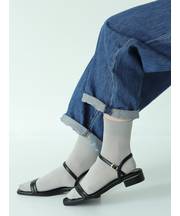 【定番】ゴム長無地ショートソックス