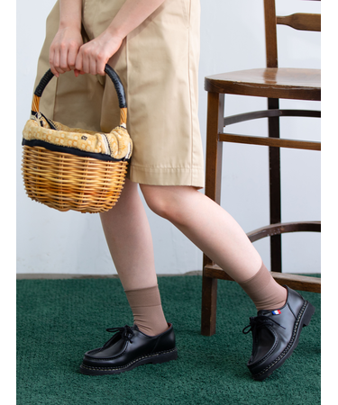 【定番】ゴム長無地ショートソックス