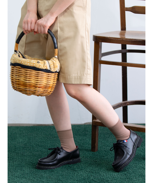 【定番】ゴム長無地ショートソックス