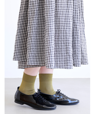 【定番】ゴム長無地ショートソックス