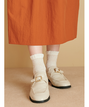 フロート花冠ドットショートソックス