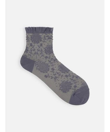 フロート花冠ドットショートソックス