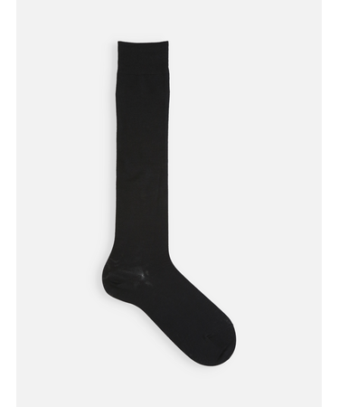 綿薄手無地ハイソックス