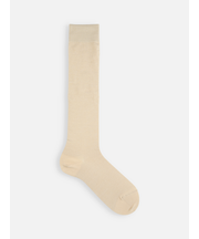 綿薄手無地ハイソックス