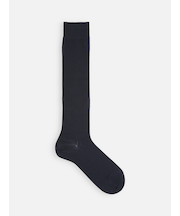 綿薄手無地ハイソックス