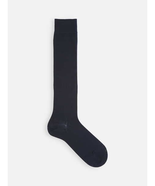 綿薄手無地ハイソックス