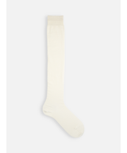 【レングスフリー】綿薄手無地ニーハイソックス