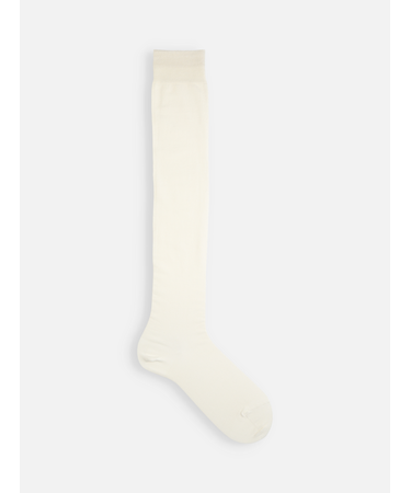 【レングスフリー】綿薄手無地ニーハイソックス
