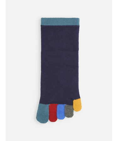 【Tabio MEN】定番/レインボー五本指ソックス