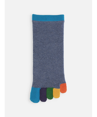 【Tabio MEN】定番/レインボー五本指ソックス