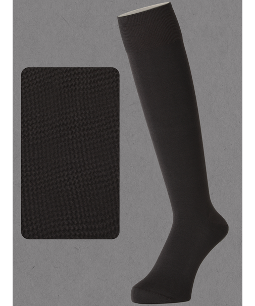 【Tabio MEN】連続シルケット ベタロングホーズ(27.0～29.0cm)