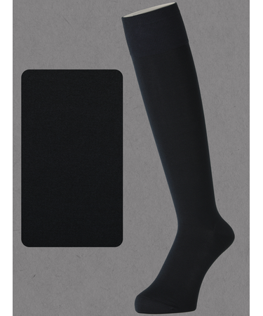 【Tabio MEN】連続シルケット ベタロングホーズ(23.0～25.0cm)