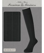【Tabio MEN】連続シルケットストライプハイソックス(27.0～29.0cm)