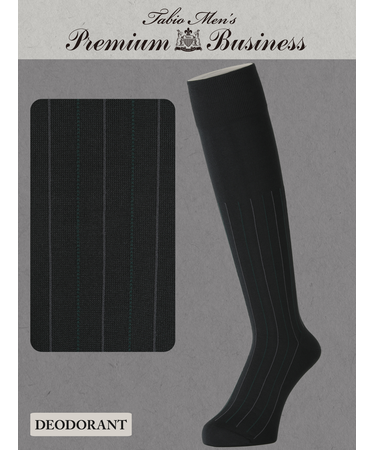 【Tabio MEN】連続シルケットストライプハイソックス(27.0～29.0cm)