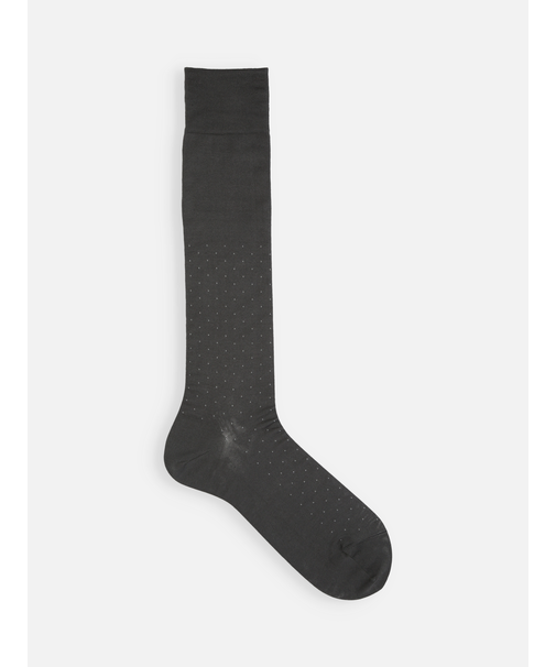 【Tabio MEN】連続シルケットピンドットロングホーズ(23.0～25.0cm)
