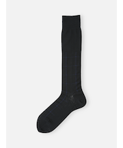 【Tabio MEN】連続シルケットチェックロングホーズ(27.0～29.0cm)