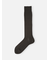 【Tabio MEN】連続シルケットチェックロングホーズ(23.0～25.0cm)