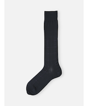 【Tabio MEN】連続シルケットチェックロングホーズ(23.0～25.0cm)
